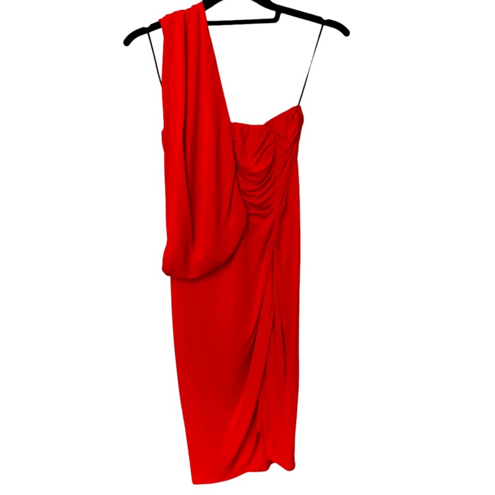 Yigal Azrouel Asymetrical One Shoulder Cocktail Dress